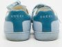 Gucci Vintage Pre-owned Leather sneakers Blue Dames - Thumbnail 5