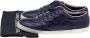 Gucci Vintage Pre-owned Leather sneakers Blue Heren - Thumbnail 8
