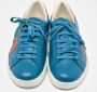 Gucci Vintage Pre-owned Leather sneakers Blue Heren - Thumbnail 3