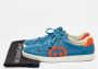 Gucci Vintage Pre-owned Leather sneakers Blue Heren - Thumbnail 9