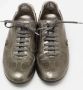 Gucci Vintage Pre-owned Leather sneakers Gray Dames - Thumbnail 3