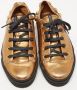 Gucci Vintage Pre-owned Leather sneakers Gray Dames - Thumbnail 3