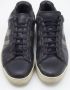 Gucci Vintage Pre-owned Leather sneakers Gray Dames - Thumbnail 3