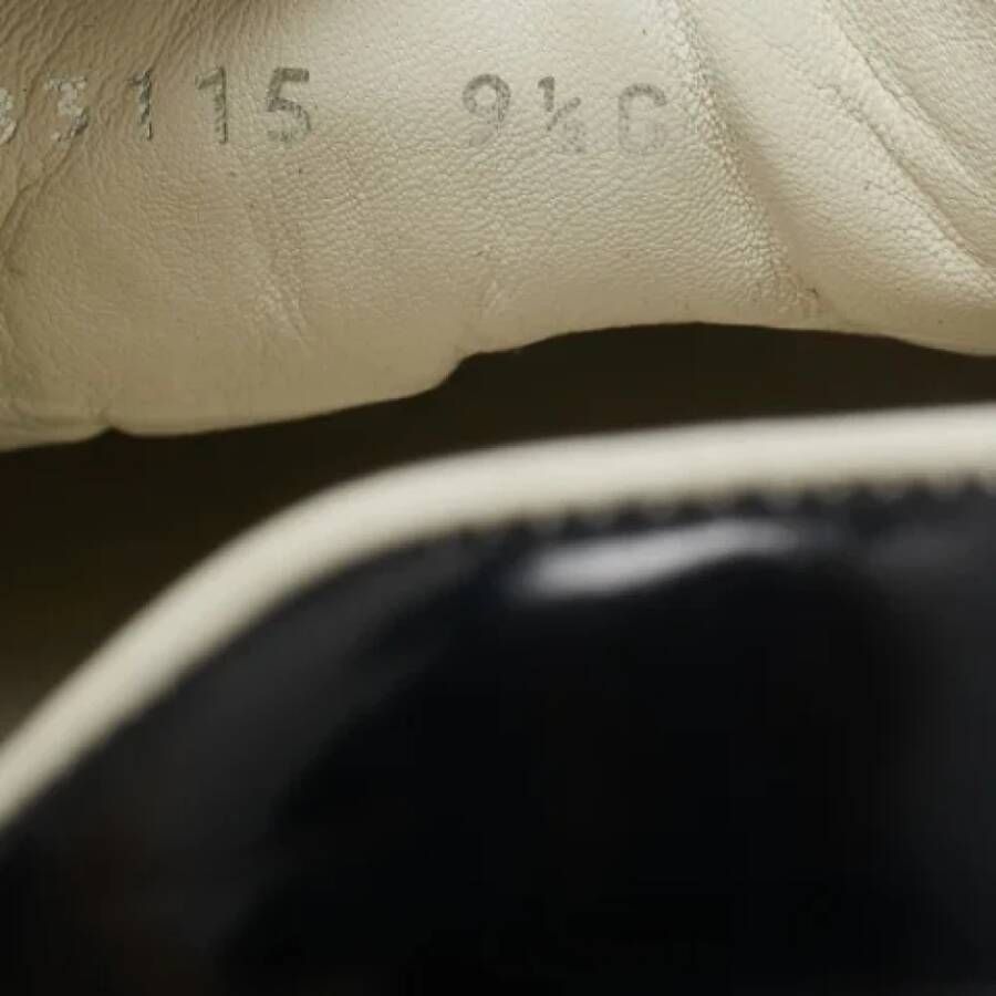 Gucci Vintage Pre-owned Leather sneakers Green Heren