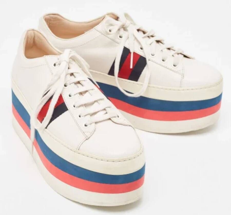 Gucci Vintage Pre-owned Leather sneakers Multicolor Dames