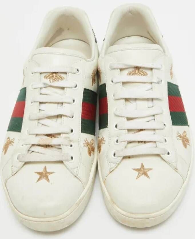 Gucci Vintage Pre-owned Leather sneakers Multicolor Heren