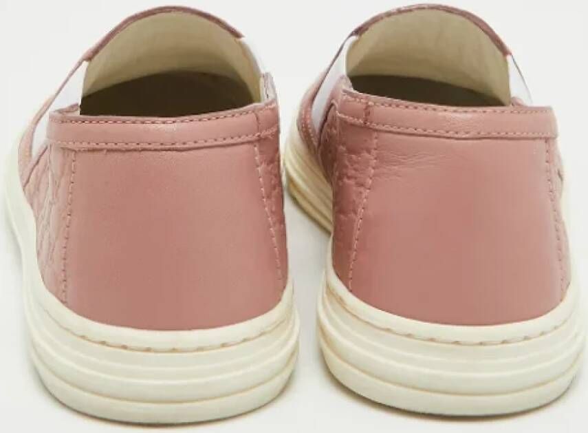 Gucci Vintage Pre-owned Leather sneakers Pink Dames