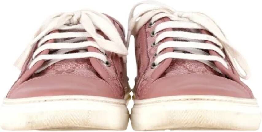 Gucci Vintage Pre-owned Leather sneakers Pink Dames