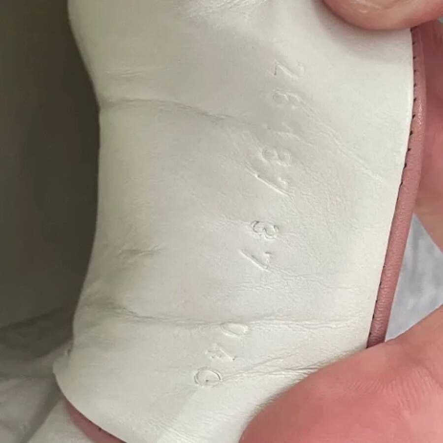Gucci Vintage Pre-owned Leather sneakers Pink Dames