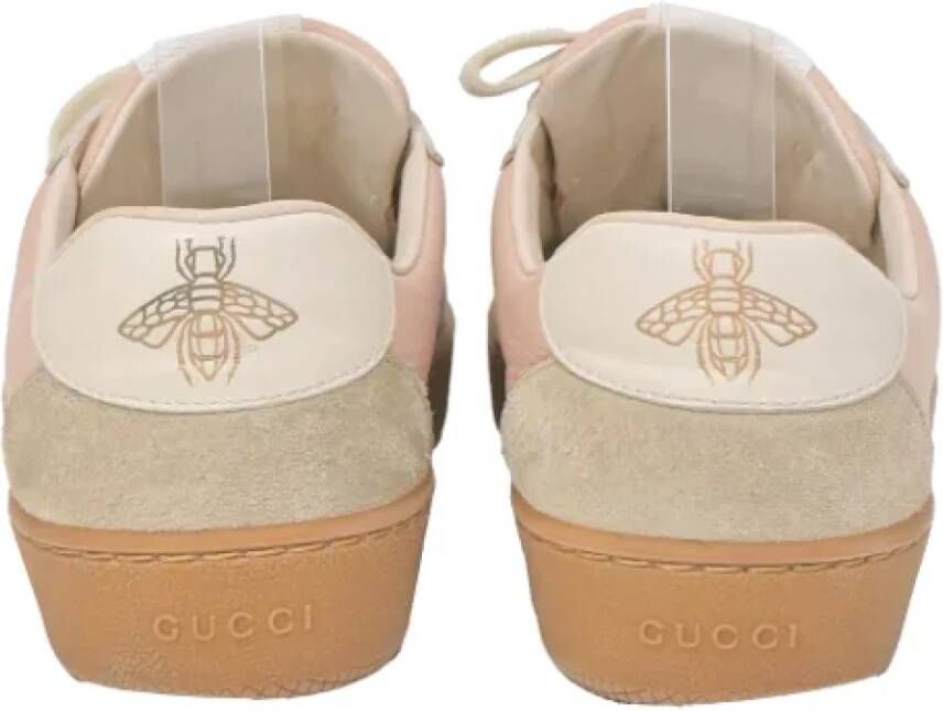 Gucci Vintage Pre-owned Leather sneakers Pink Dames