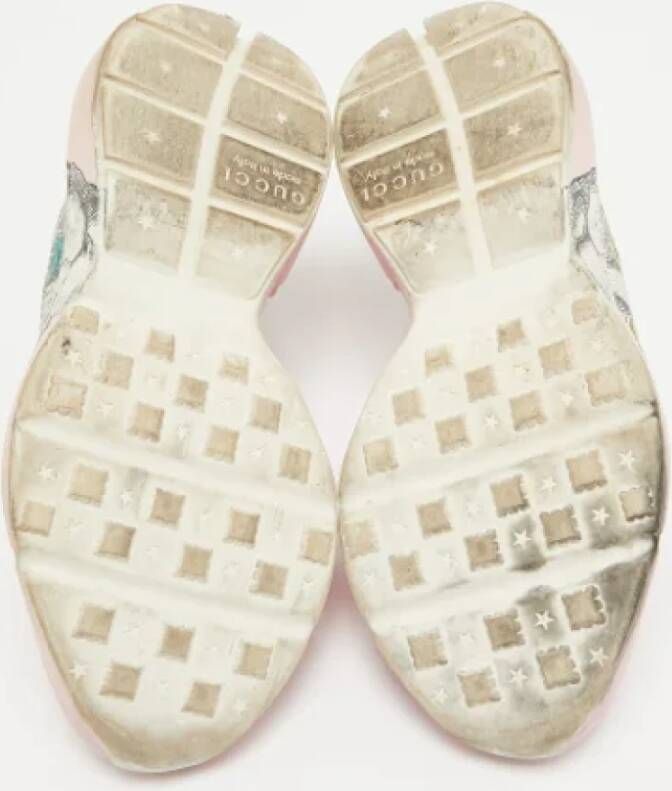 Gucci Vintage Pre-owned Leather sneakers Pink Dames
