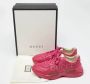 Gucci Vintage Pre-owned Leather sneakers Pink Heren - Thumbnail 9