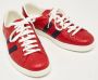 Gucci Vintage Pre-owned Leather sneakers Red Dames - Thumbnail 4
