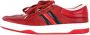 Gucci Vintage Pre-owned Leather sneakers Red Dames - Thumbnail 4