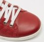Gucci Vintage Pre-owned Leather sneakers Red Dames - Thumbnail 7