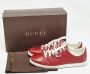 Gucci Vintage Pre-owned Leather sneakers Red Dames - Thumbnail 9