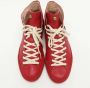 Gucci Vintage Pre-owned Leather sneakers Red Heren - Thumbnail 2