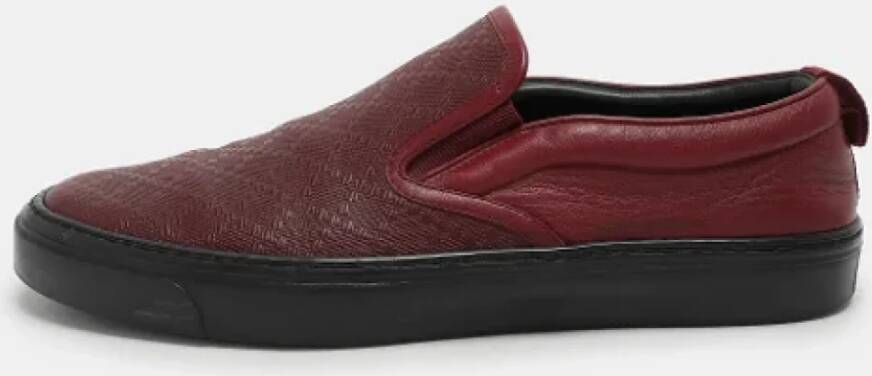 Gucci Vintage Pre-owned Leather sneakers Red Heren