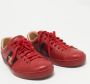 Gucci Vintage Pre-owned Leather sneakers Red Heren - Thumbnail 4