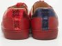 Gucci Vintage Pre-owned Leather sneakers Red Heren - Thumbnail 5