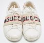 Gucci Vintage Pre-owned Leather sneakers White Dames - Thumbnail 3