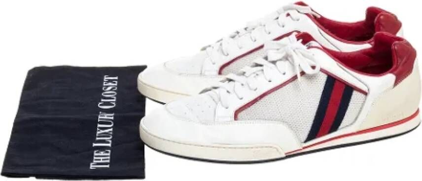 Gucci Vintage Pre-owned Leather sneakers White Dames