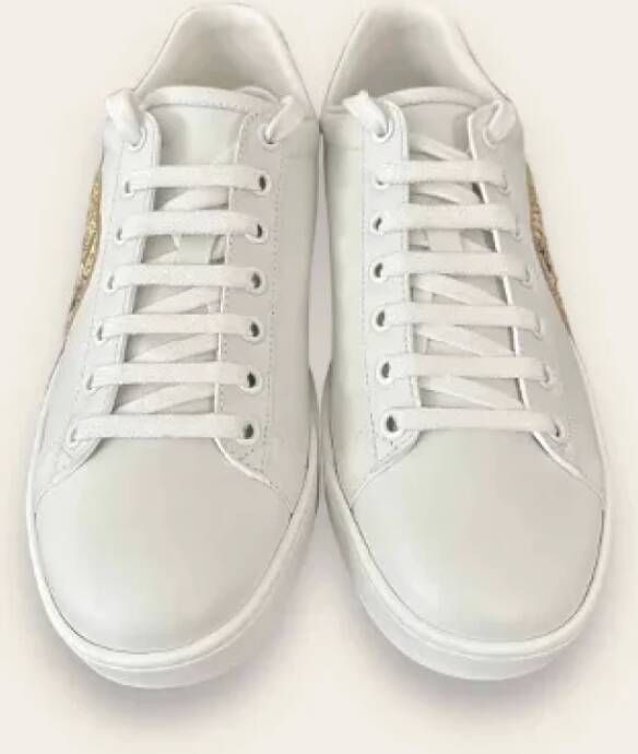 Gucci Vintage Pre-owned Leather sneakers White Dames