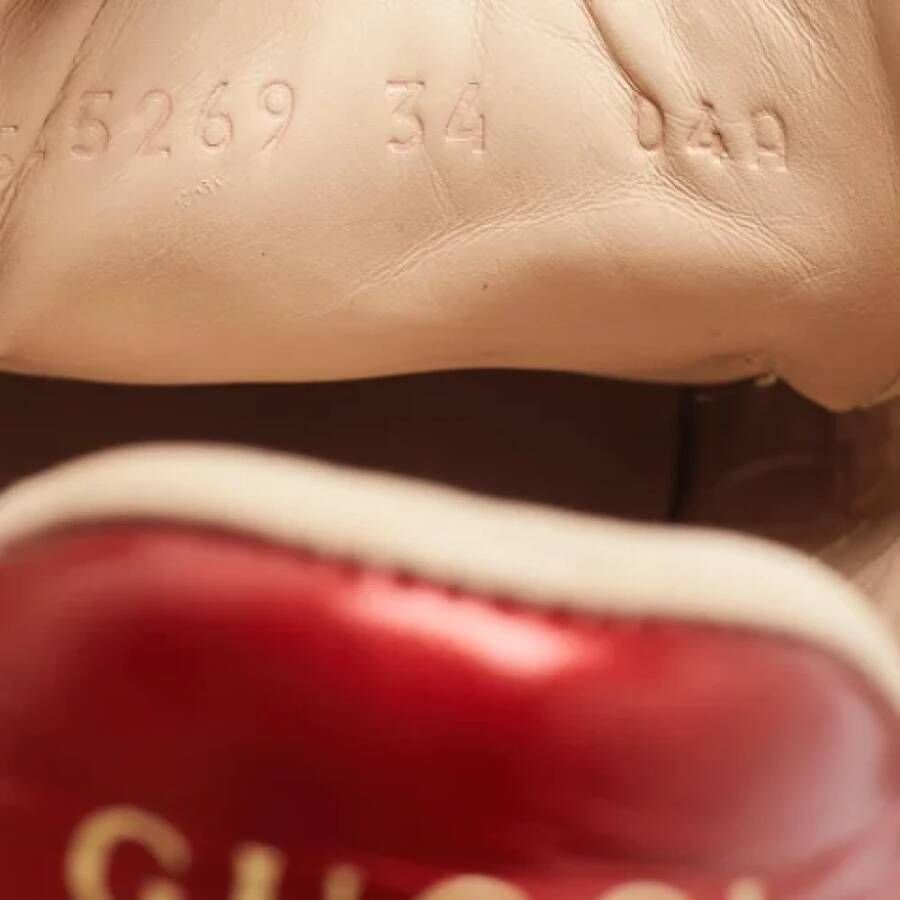 Gucci Vintage Pre-owned Leather sneakers White Dames
