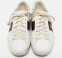 Gucci Vintage Pre-owned Leather sneakers White Dames - Thumbnail 3