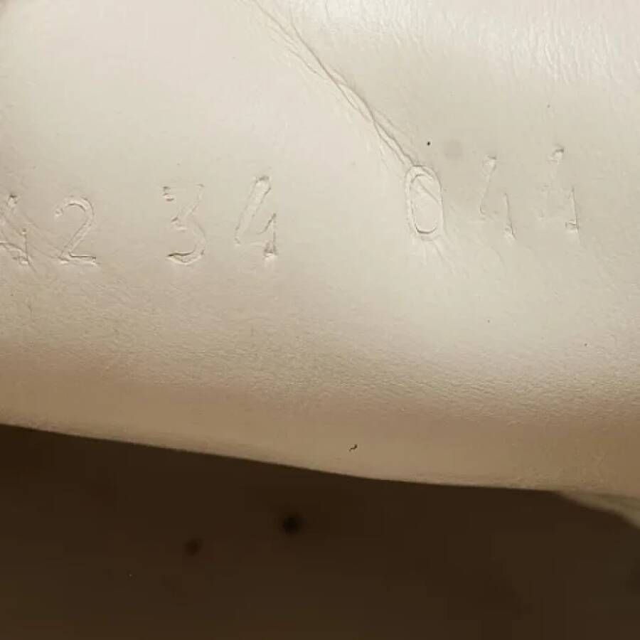 Gucci Vintage Pre-owned Leather sneakers White Dames