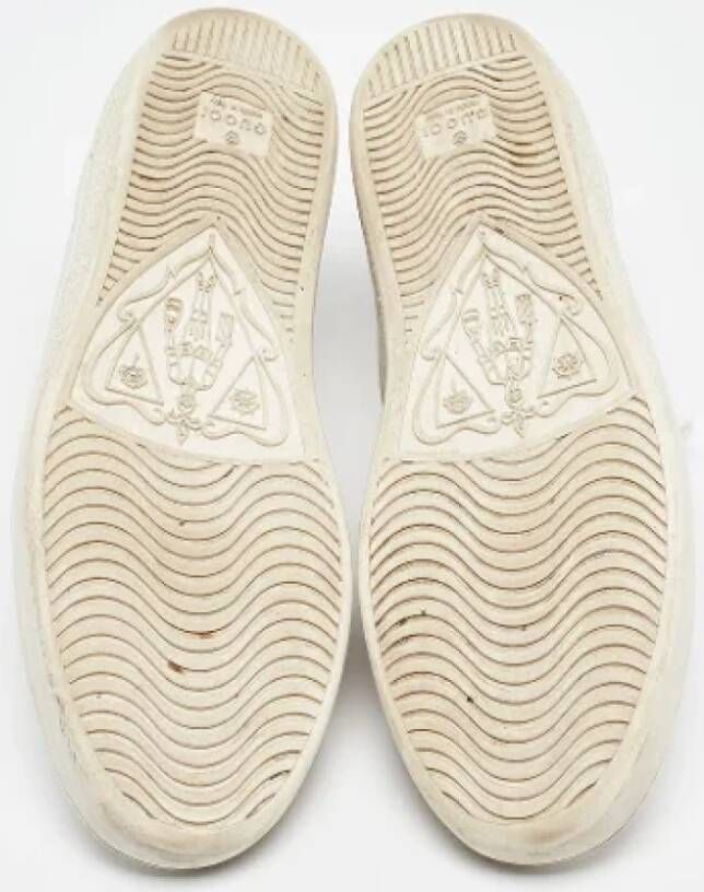 Gucci Vintage Pre-owned Leather sneakers White Dames