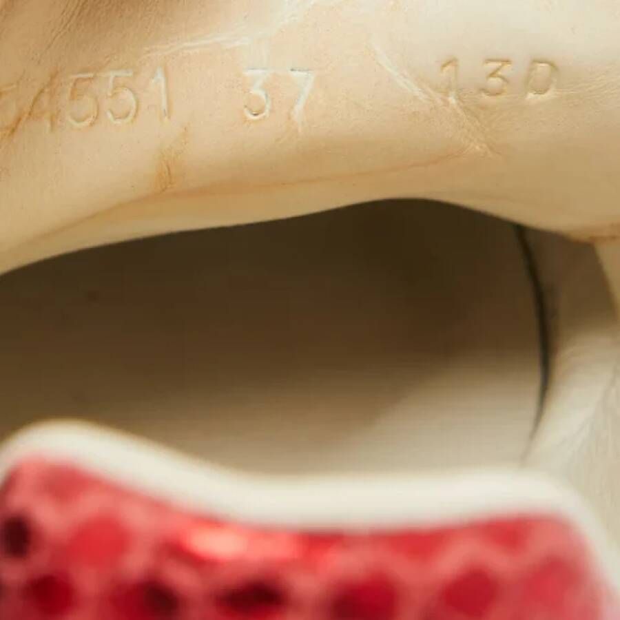Gucci Vintage Pre-owned Leather sneakers White Dames