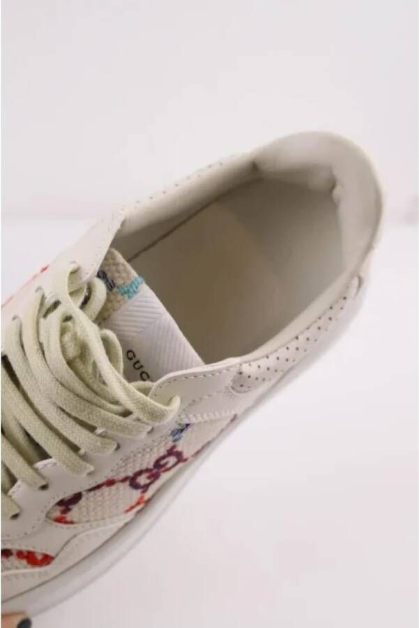 Gucci Vintage Pre-owned Leather sneakers White Dames