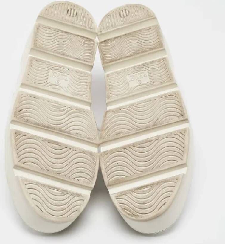 Gucci Vintage Pre-owned Leather sneakers White Dames