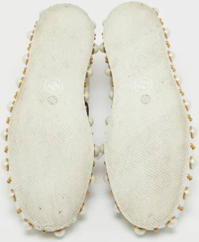 Gucci Vintage Pre-owned Leather sneakers White Dames
