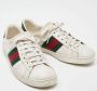 Gucci Vintage Pre-owned Leather sneakers White Heren - Thumbnail 3