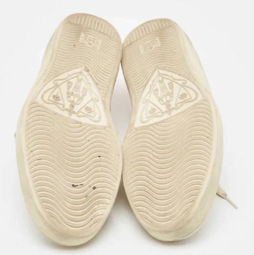 Gucci Vintage Pre-owned Leather sneakers White Heren