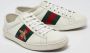 Gucci Vintage Pre-owned Leather sneakers White Heren - Thumbnail 4