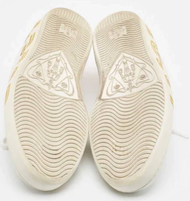 Gucci Vintage Pre-owned Leather sneakers White Heren