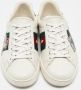Gucci Vintage Pre-owned Leather sneakers White Heren - Thumbnail 3
