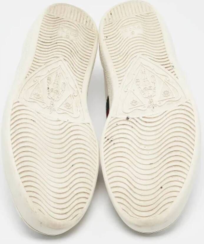 Gucci Vintage Pre-owned Leather sneakers White Heren
