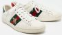 Gucci Vintage Pre-owned Leather sneakers White Heren - Thumbnail 3