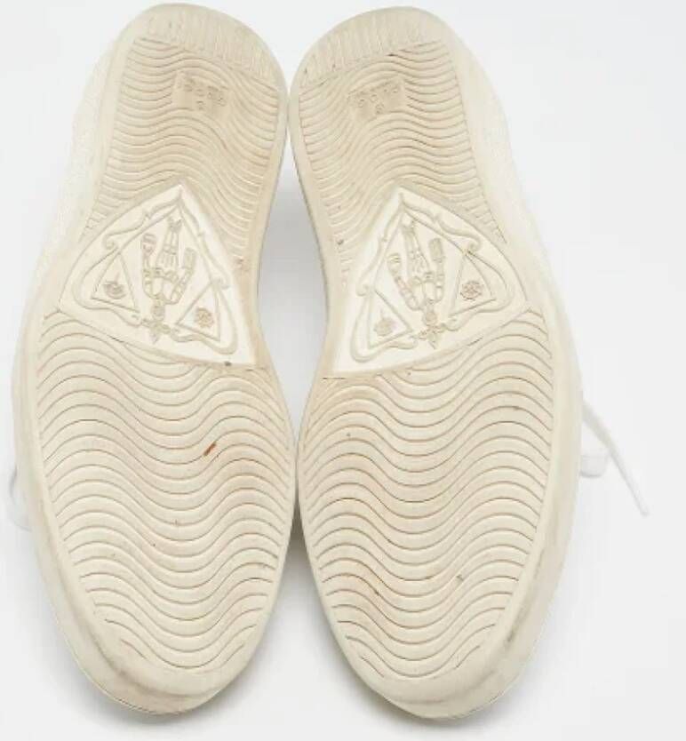 Gucci Vintage Pre-owned Leather sneakers White Heren