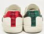 Gucci Vintage Pre-owned Leather sneakers White Heren - Thumbnail 4