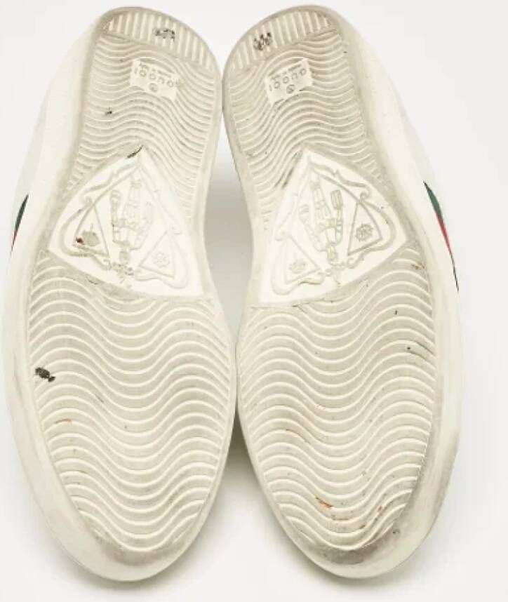 Gucci Vintage Pre-owned Leather sneakers White Heren