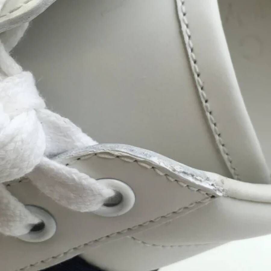 Gucci Vintage Pre-owned Leather sneakers White Heren