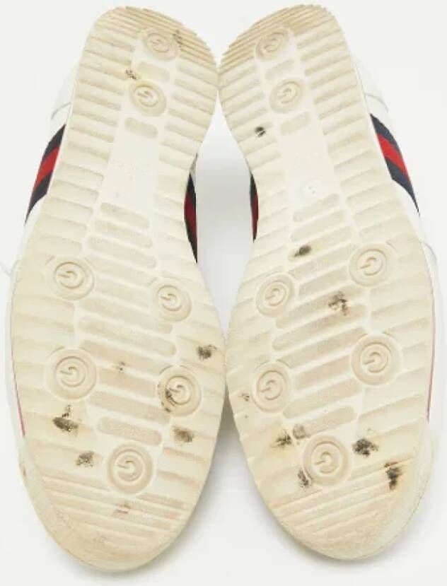 Gucci Vintage Pre-owned Leather sneakers White Heren