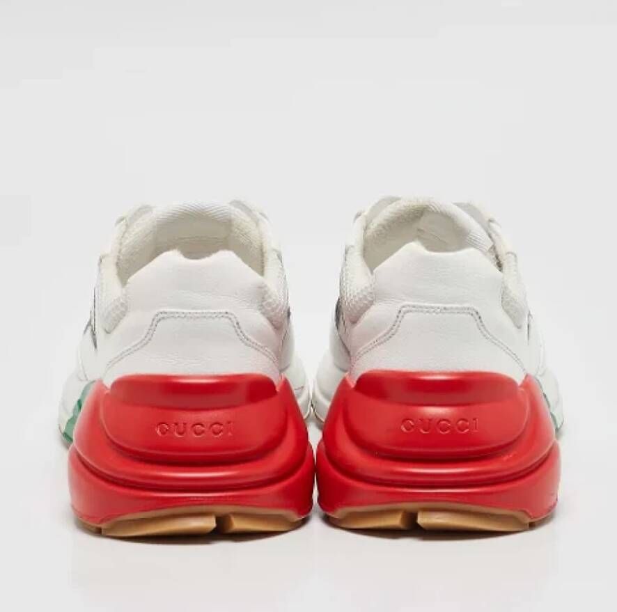 Gucci Vintage Pre-owned Leather sneakers White Heren