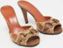 Gucci Vintage Pre-owned Raffia sandals Brown Dames - Thumbnail 4