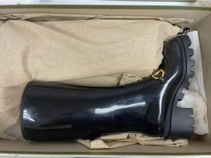 Gucci Vintage Pre-owned Rubber boots Black Dames